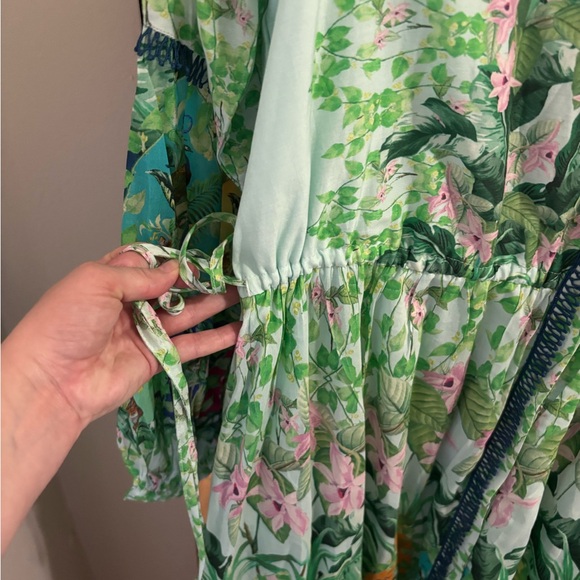 Floral Green Maxi Dress - Picture 2 of 3